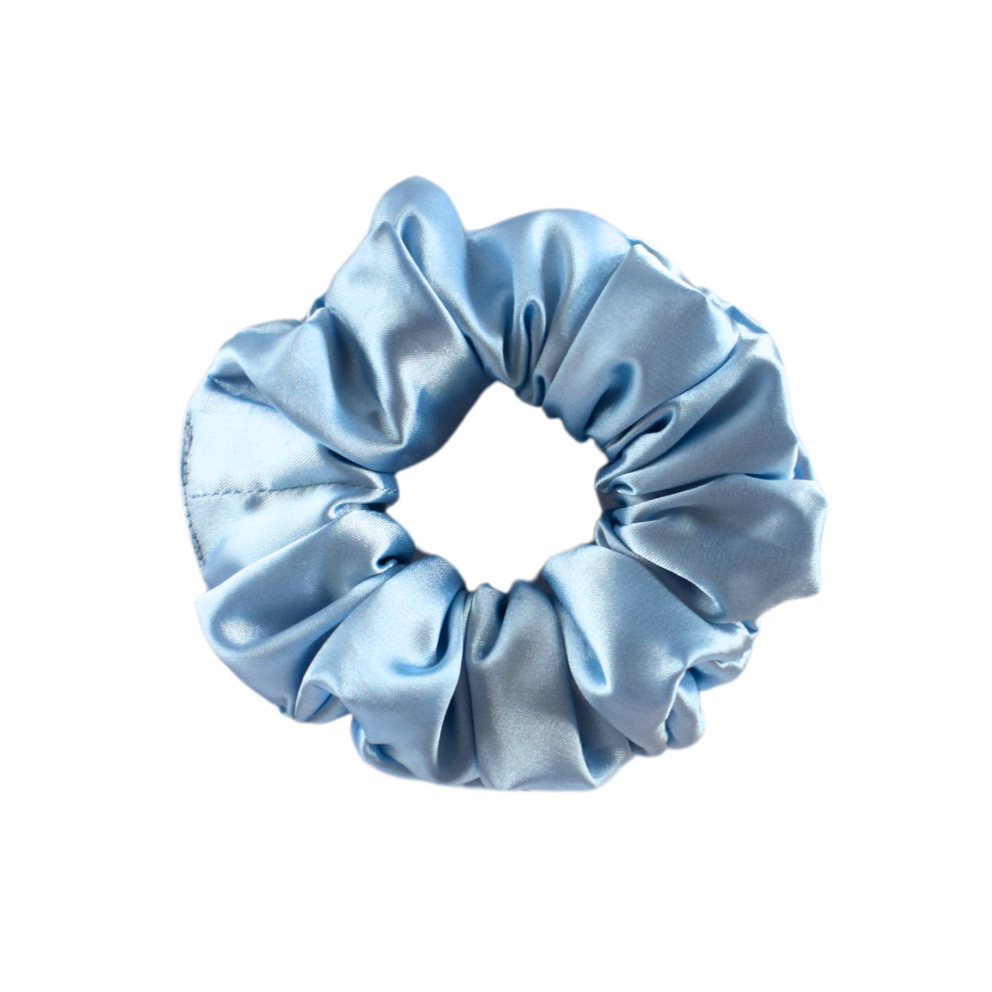 Saténová Scrunchie - Icy Blue